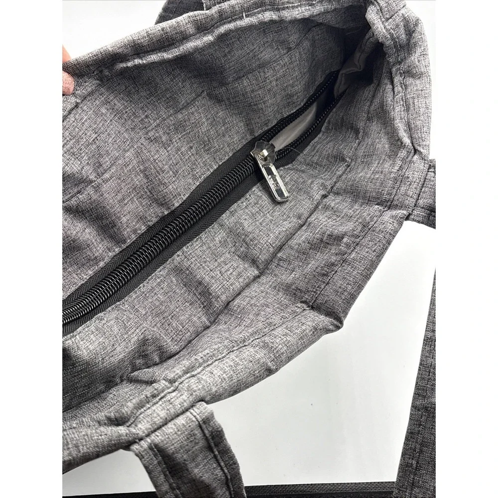 Lug Quilted Tote Bag Gray  Lightweight Travel Work School Everyday‎ 15x12